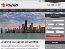 Tablet Screenshot of chicagospropertyshop.com